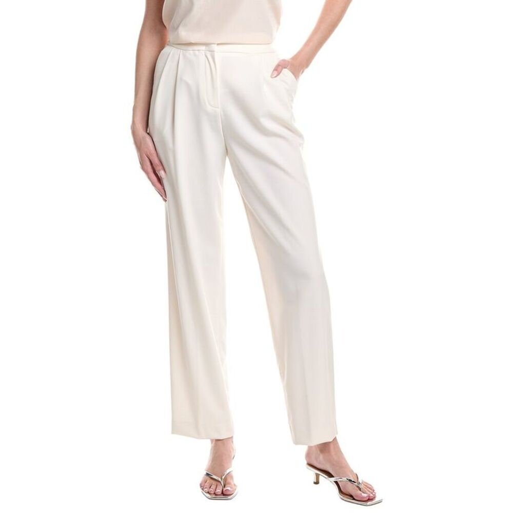 Peserico Womens  Wool-Blend Pant, White